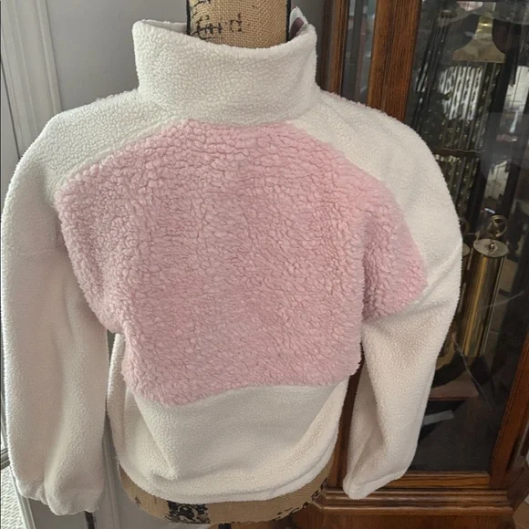 Columbia NWT Pink and White Women’s Fleece Pullover Size XS - Picture 5 of 7